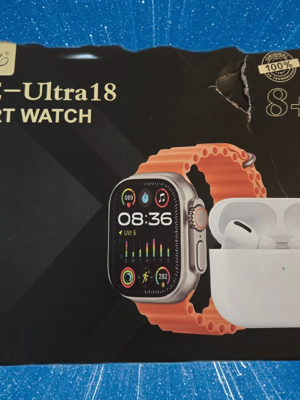 Okpu Smartwatch with Earbuds And 8 Band Plus